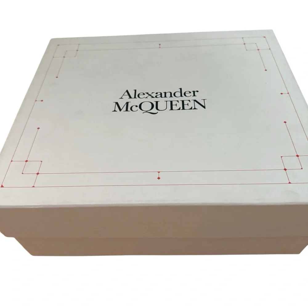 Alexander McQueen Tread Slick Leather Lace Up Spike  Combat Boots - Picture 7 of 9